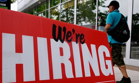 The US currently has nearly 11m job openings – close to two vacancies for every unemployed American.