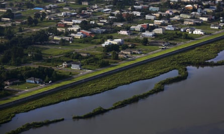 The Lower Ninth Ward in New Orleans, one of the areas worst hit by Hurricane Katrina, in 2015. New Orleans now has the largest flood barrier in the world.