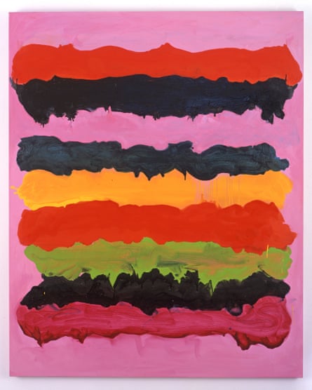 Heilmann’s 2005 painting Surfing on Acid.