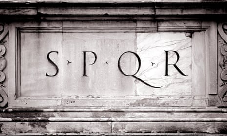 The initials of the Roman empire, SPQR
