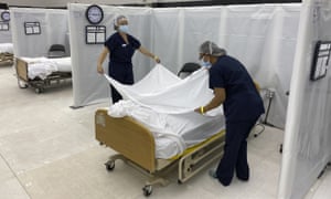 People are going out to eat and shop even as the state of California prepares further emergency hospital beds to cope with the Covid surge.