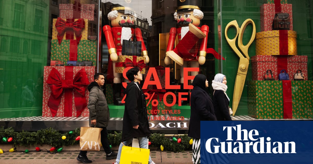 Retail sales in Great Britain fall as shoppers rein in festive spending