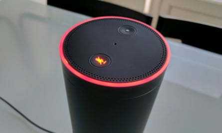 An Amazon Echo voice assistant