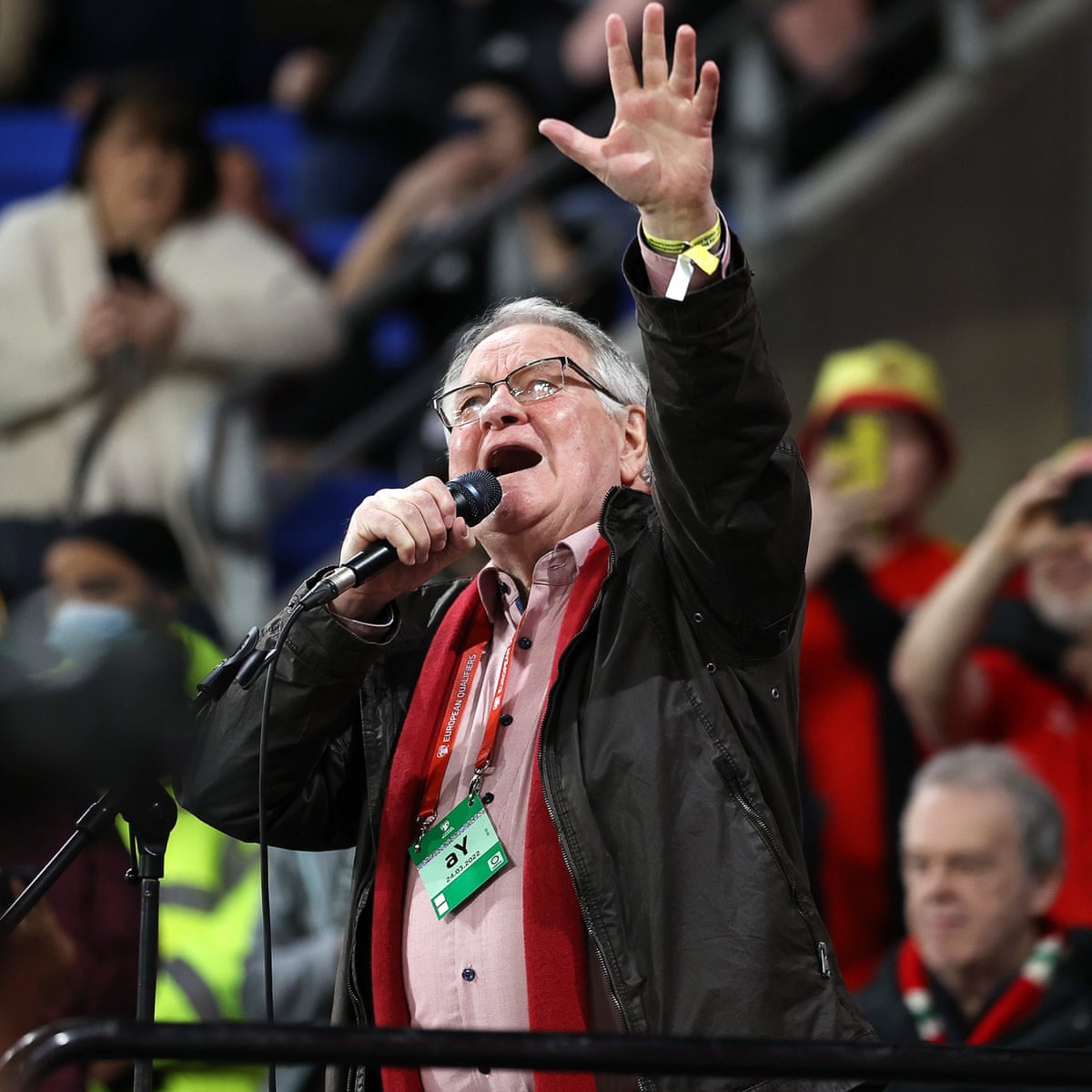 Dafydd Iwan To Take Centre Stage With Stirring Folk Song Before Wales Playoff Wales The Guardian Dafydd Iwan To Take Centre Stage With Stirring Folk Song Before Wales Playoff Wales The Guardian