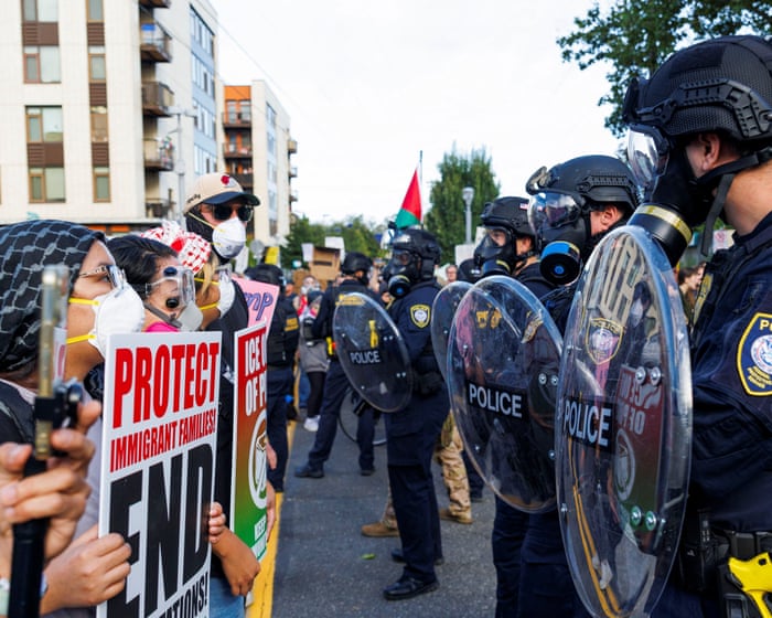 Ice protests continue in Portland amid Trump’s latest federal deployment