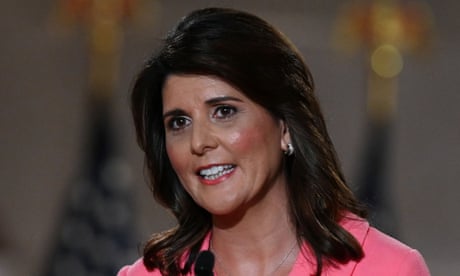 The former US ambassador to the UN, Nikki Haley
