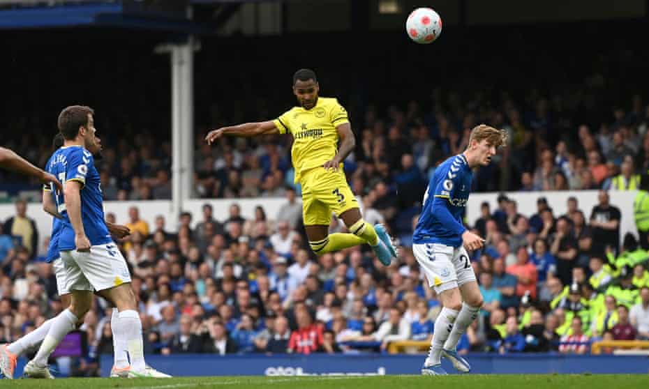 Everton suffer two red cards as Rico Henry gives Brentford turnaround win | Premier League | The Guardian