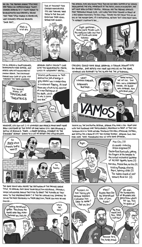 David Squires on … the TikTok of the clock as Arsenal’s title charge falters, panel 1