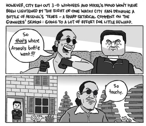 David Squires on … the TikTok of the clock as Arsenal’s title charge falters, panel 5