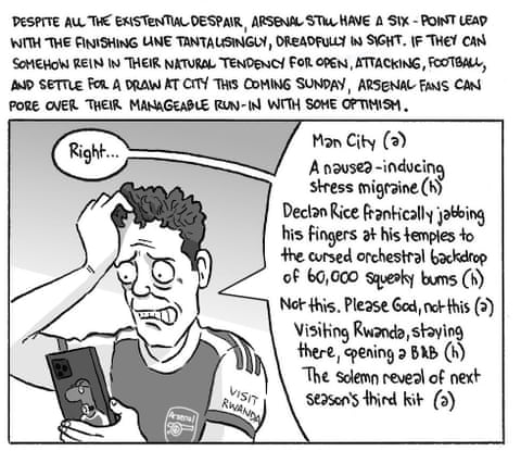 David Squires on … the TikTok of the clock as Arsenal’s title charge falters, panel 6