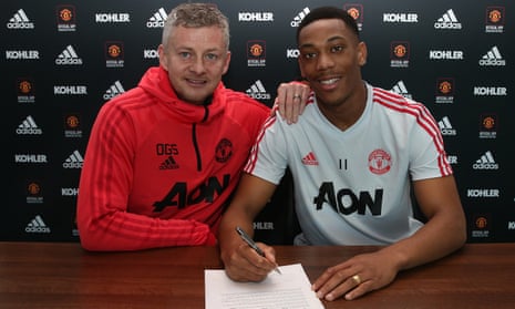 Anthony Martial and Ole Gunnar Solskjær
