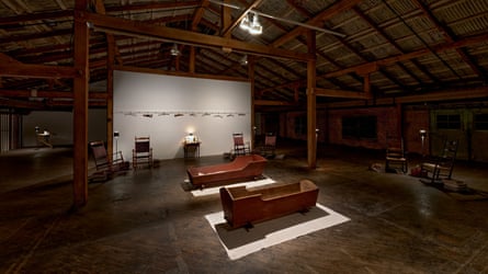 A view of the Cradled installation at the Hauser & Wirth museum.