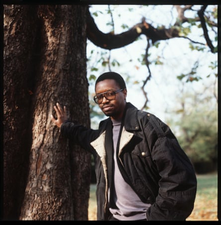 Wally Badarou in Hyde Park, London, February 1982.