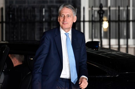 Britain’s Chancellor of the Exchequer Phillip Hammond arrives at No10 Downing Street in London, Britain, 16 January 2019.