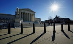 FILE PHOTO: The sun rises over the U.S. Supreme Court in Washington<br>FILE PHOTO: The sun casts shadows as it rises over the U.S. Supreme Court in Washington, U.S., December 20, 2023. REUTERS/Kevin Lamarque/File Photo