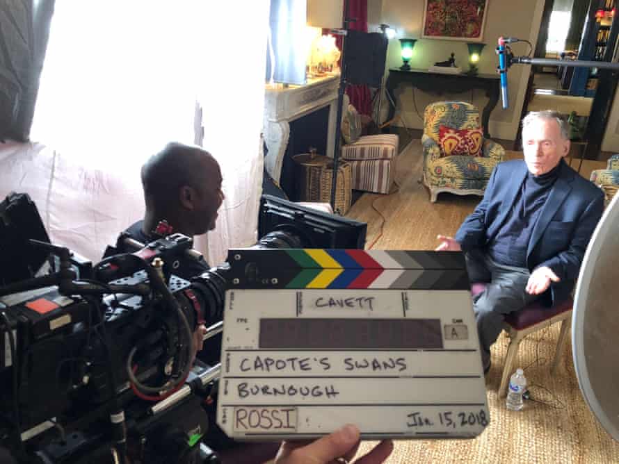 Memories … Ebs Burnough interviews TV chatshow host Dick Cavett for The Capote Tapes.