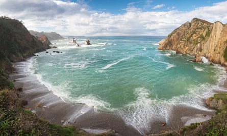 The writer’s family walked at Playa del Silencio.
