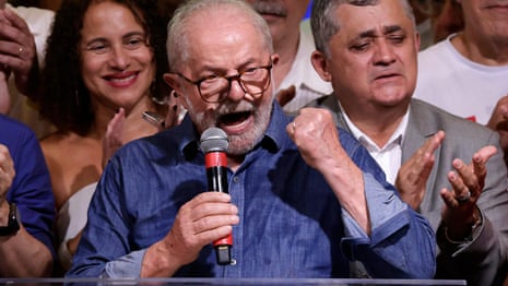 Lula celebrates after declared winner in election – video