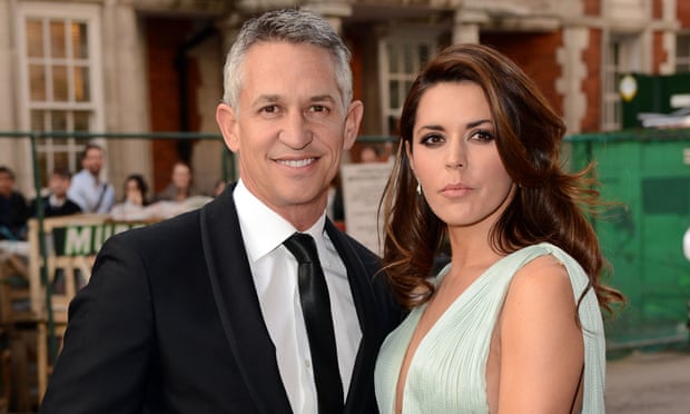Gary Lineker with his ex-wife Danielle Bux.