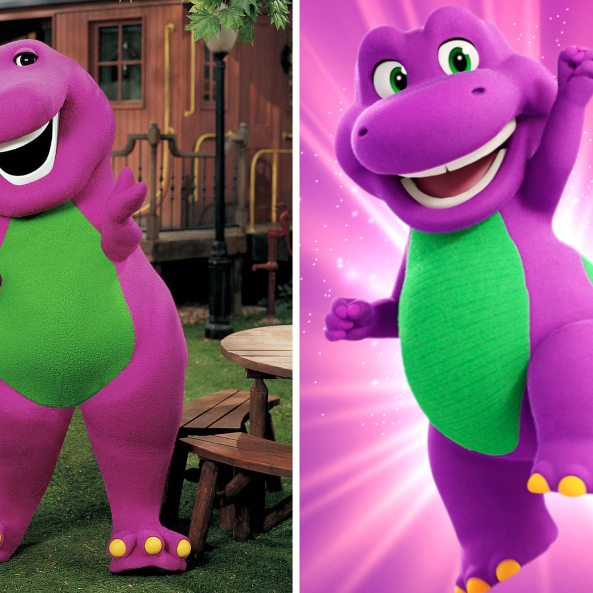 Why would they give a dinosaur a nose job?' Barney's makeover sees little  love | Children's TV | The Guardian