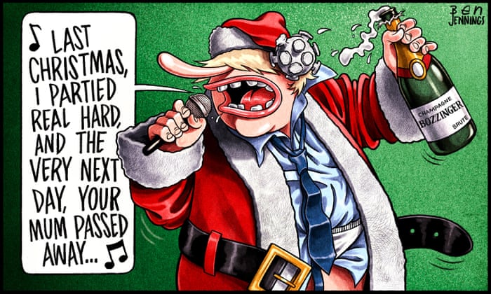 Ben Jennings on Boris Johnson and the No 10 Christmas party — cartoon |  Opinion | The Guardian