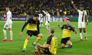 Red Hot Erling Haaland Hits Double To Give Dortmund Victory Over Psg Football The Guardian