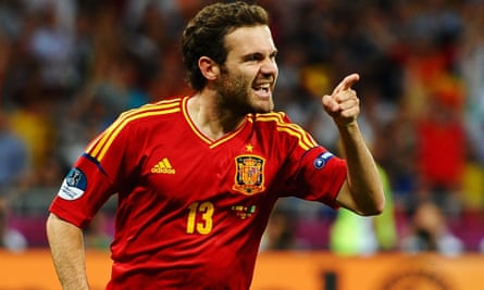 Juan Mata scores for Spain v Italy at Euro 2012 in Kyiv.