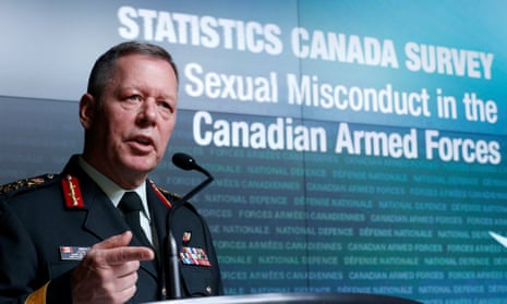 Canada’s chief of the defence staff, General Jonathan Vance, speaks during a news conference on the findings of the Statistics Canada survey on sexual misconduct in the Canadian armed forces in Ottawa on Monday.