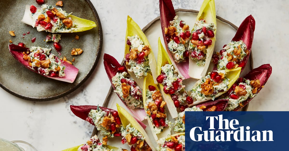 Chicory boats and posh pigs in blankets: Yotam Ottolenghi’s party food recipes