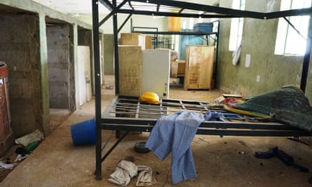A deserted dormitory at the Government Girls Technical College in Dapchi.