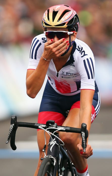 British cyclist Lizzie Armitstead winning the Elite Women’s Road Race at the UCI Road World Championships in September 2015 in Richmond, Virginia.