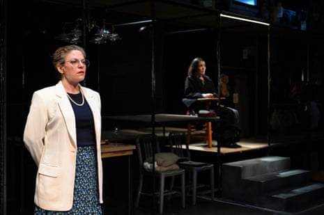 two women on stage in a play