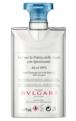 In May, Bvlgari donated over 160,000 units of medical-grade hand sanitiser to the NHS in recycled bottles