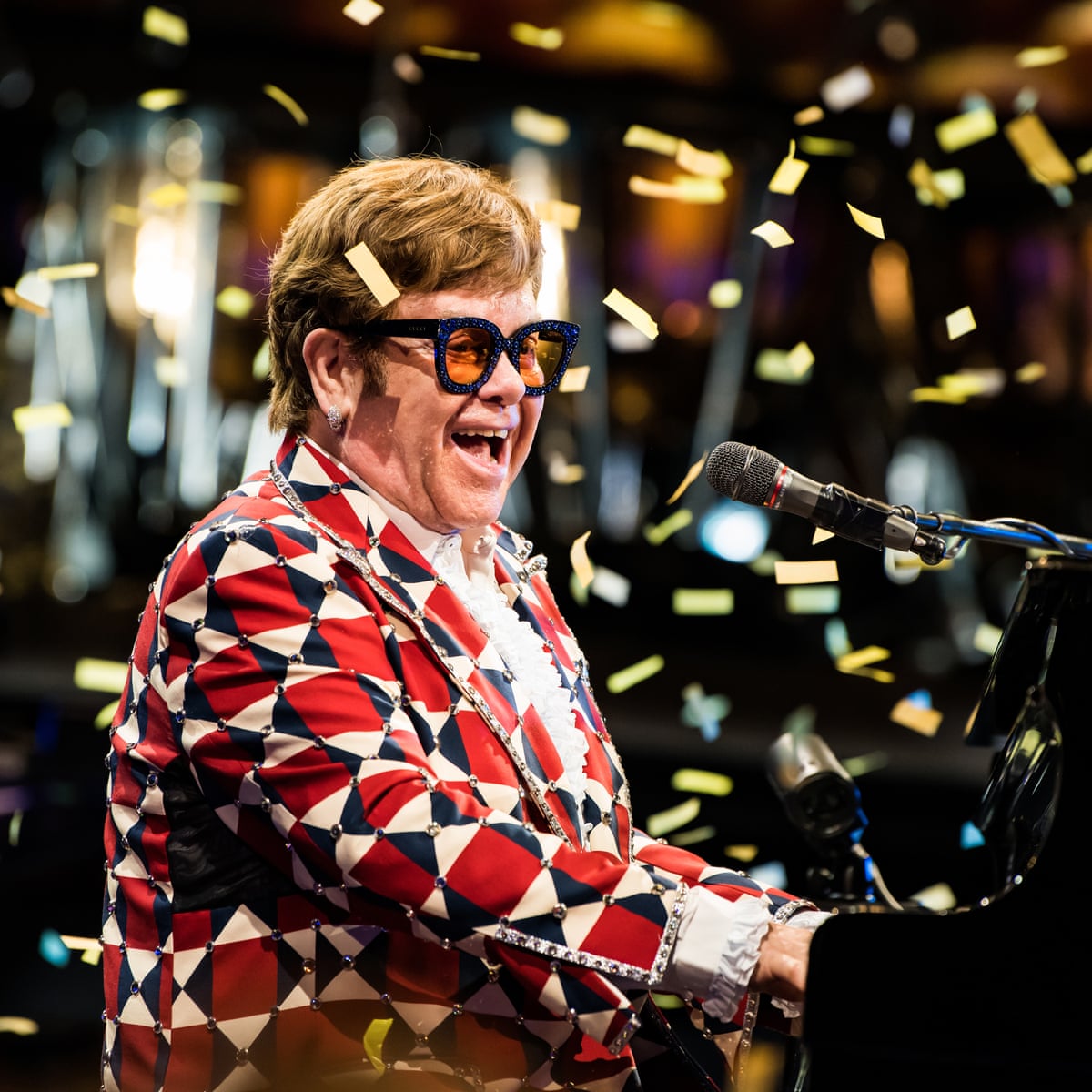 Elton John review – cheers, tears and a stairlift to heaven | Elton John | The Guardian