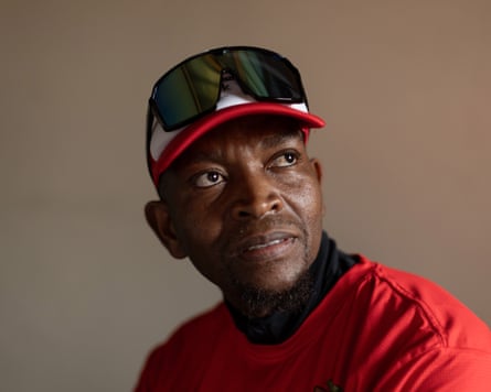 William Seleka poses for a portrait photograph