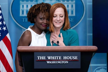 two women at a podium