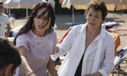 Dakota Johnson (left) and Olivia Colman in The Lost Daughter.