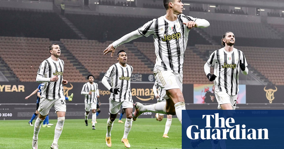 Cristiano Ronaldo strikes twice to give Juventus edge over Inter in Coppa Italia