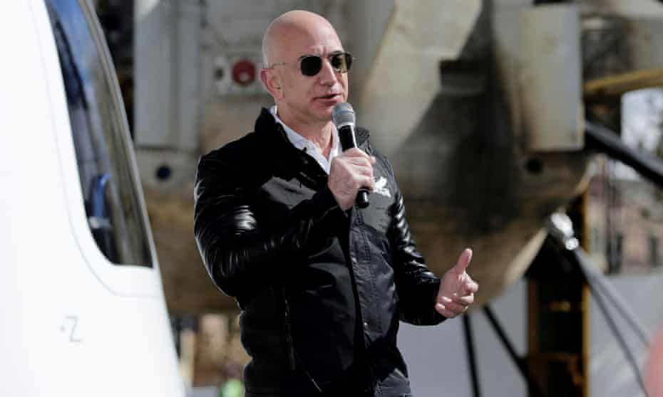 Jeff Bezos in Colorado Springs, Colorado. ‘I’m excited, I’m not really nervous,’ he told CBS’s This Morning on Monday. 