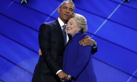 obama hillary clinton hug