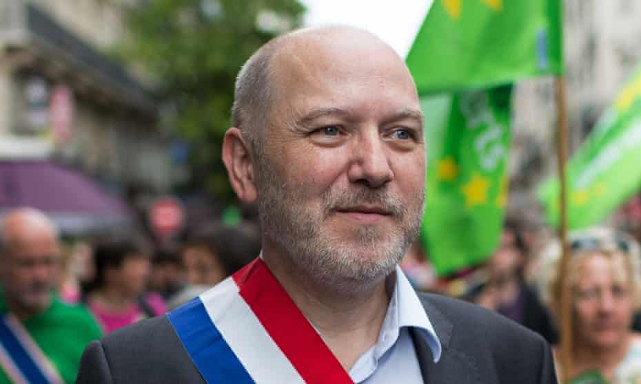 Denis Baupin,PARIS: Demonstration against climate change<br>In this picture taken on Sept. 21, 2014, Denis Baupin, a prominent Green Party member and former Paris city official, takes part in a climate change demonstration in Paris, France.