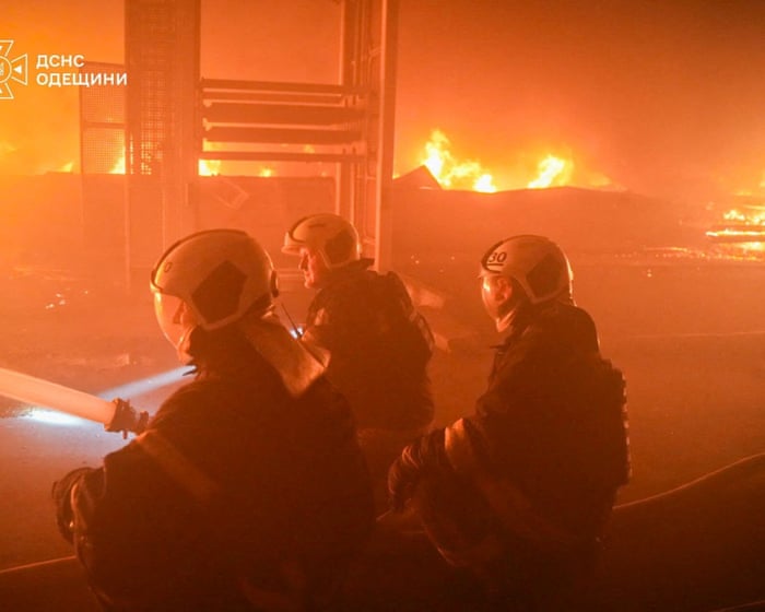 Russia hits port facilities in overnight strikes on Odesa region of Ukraine – Europe live