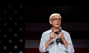 Tony Evers speaks in Madison, Wisconsin, on 5 November 2018.