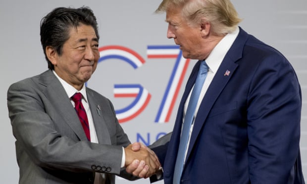 Trump And Abe Herald Us-Japan Deal In Shadow Of China Trade War | G7 | The  Guardian