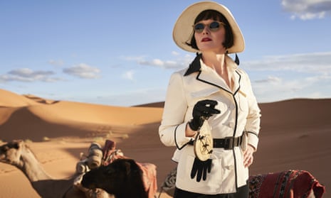 Essie Davis as Phryne Fisher in a scene from Miss Fisher and The Crypt of Tears on ABC TV
