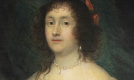 The portrait before the overpainting was removed, showing the sitter with plumped lips and a lower hairline.