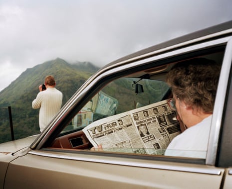 View finders … Snowdonia, 1989, from Martin Parr’s show at the National Museum Cardiff.