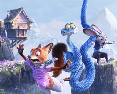 Cartoon animals from the film Zootropolis 2