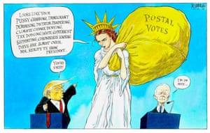 Us Elections How Postal Votes Could Swing It For Joe Biden Cartoon Opinion The Guardian