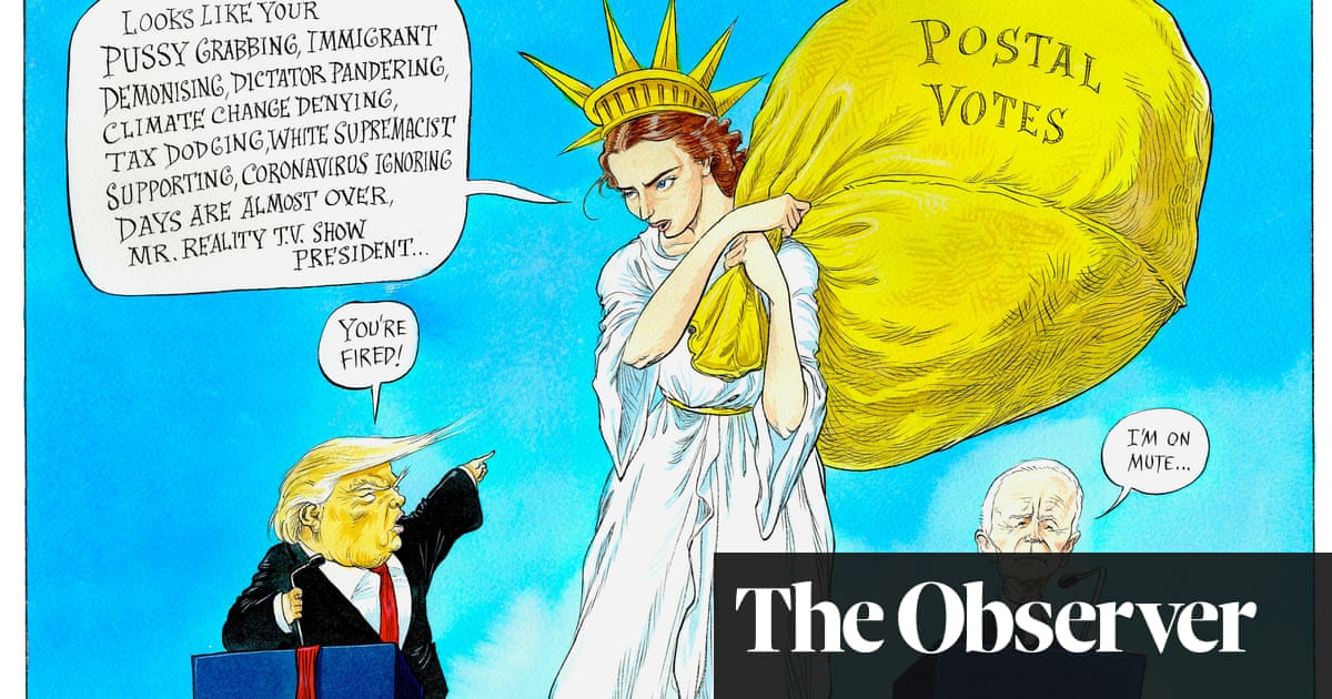 Us Elections How Postal Votes Could Swing It For Joe Biden Cartoon Opinion The Guardian
